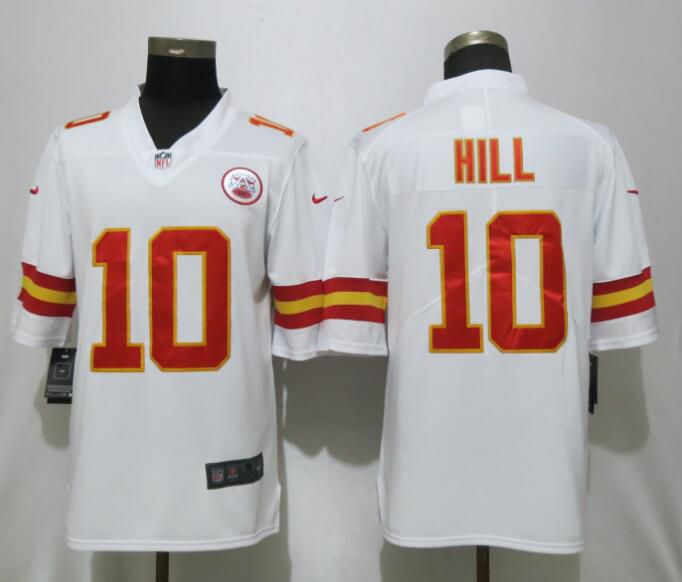 Men Kansas City Chiefs #10 Hill White Nike Vapor Untouchable Limited Player NFL Jerseys